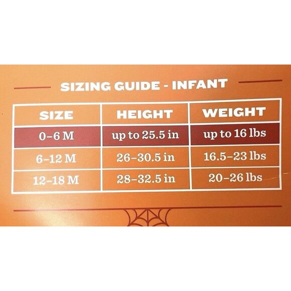 Plush Infant Pumpkin Hooded Pullover Halloween Costume Baby 0-6 Months Puffy - Picture 5 of 5